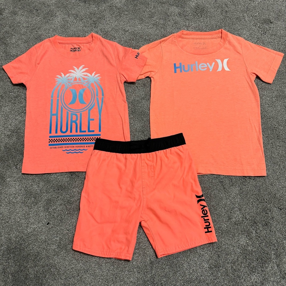 Hurley T-shirts & Swim Trunk Bundle